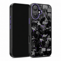 Coarse Forged Carbon Fiber Case For iPhone 16 Series– Amethyst Flakes