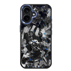 Coarse Forged Carbon Fiber Case For iPhone 16 Series– Sapphire Flakes